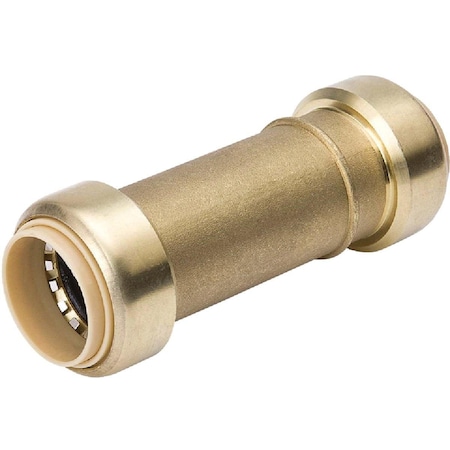 Proline 1 In. x 1 In. Brass Push Fit Repair Coupling 6630-305